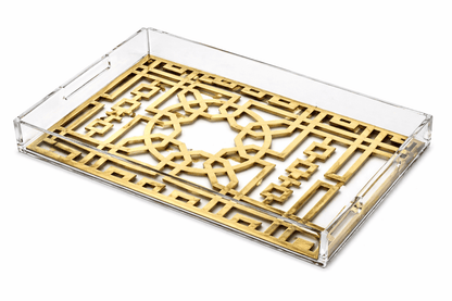 Crystal Edge Luxury Acrylic Tray-TY0322