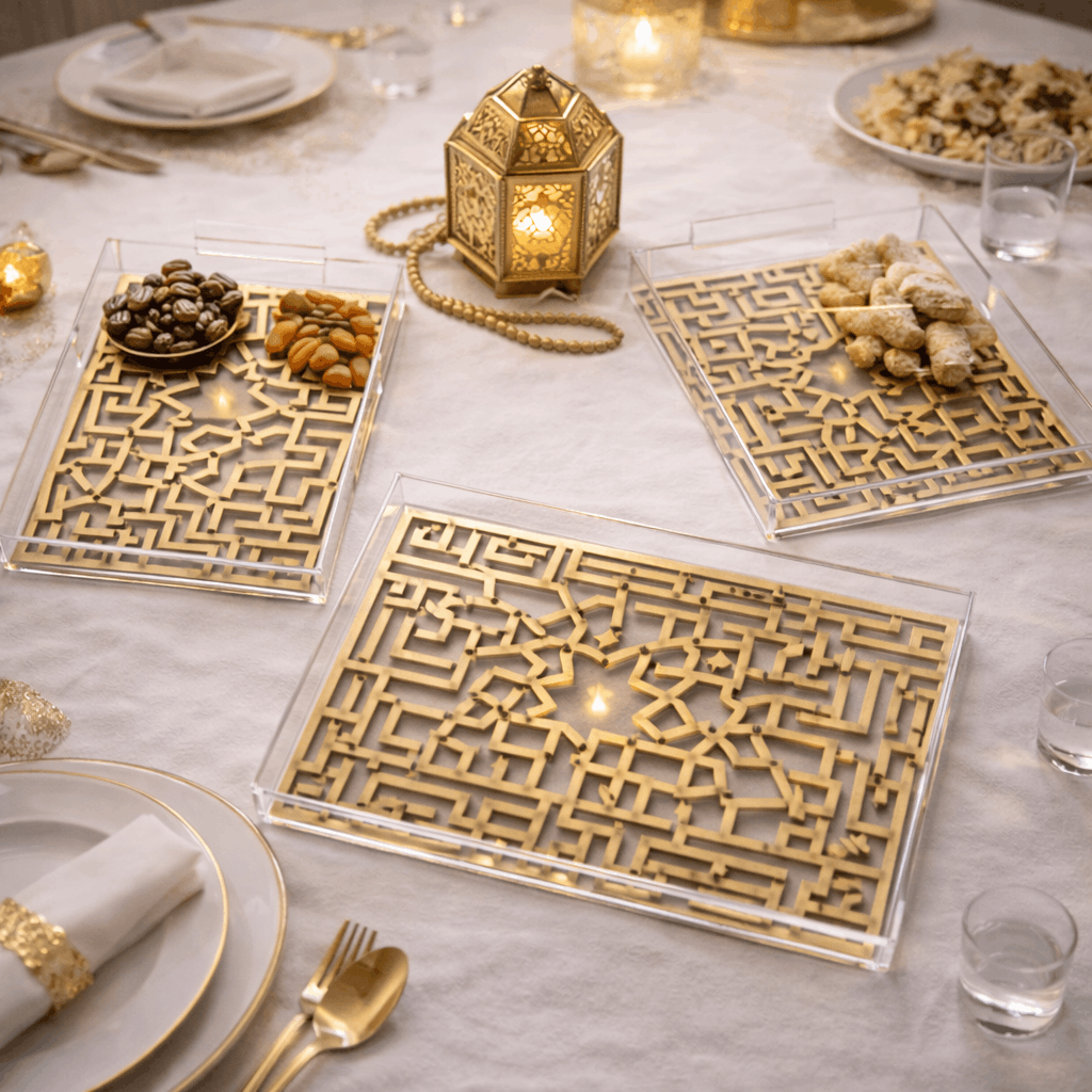 Crystal Edge Luxury Acrylic Tray-TY0322